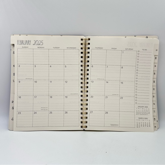 Rae Dunn 2025. (Royal Purple) 12-month Planner Journal Soft Leather Cover - Picture 5 of 12